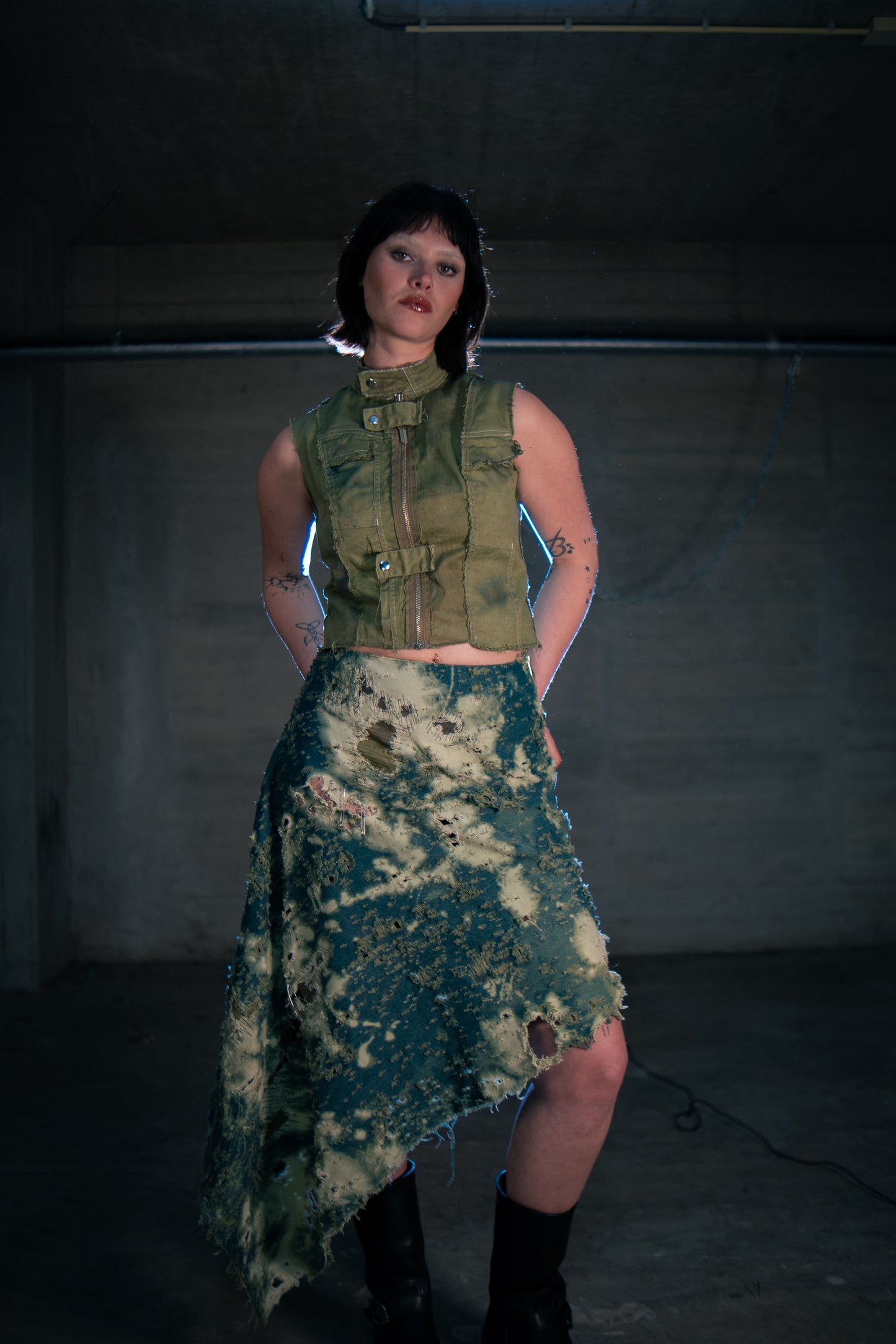 Draped skirt