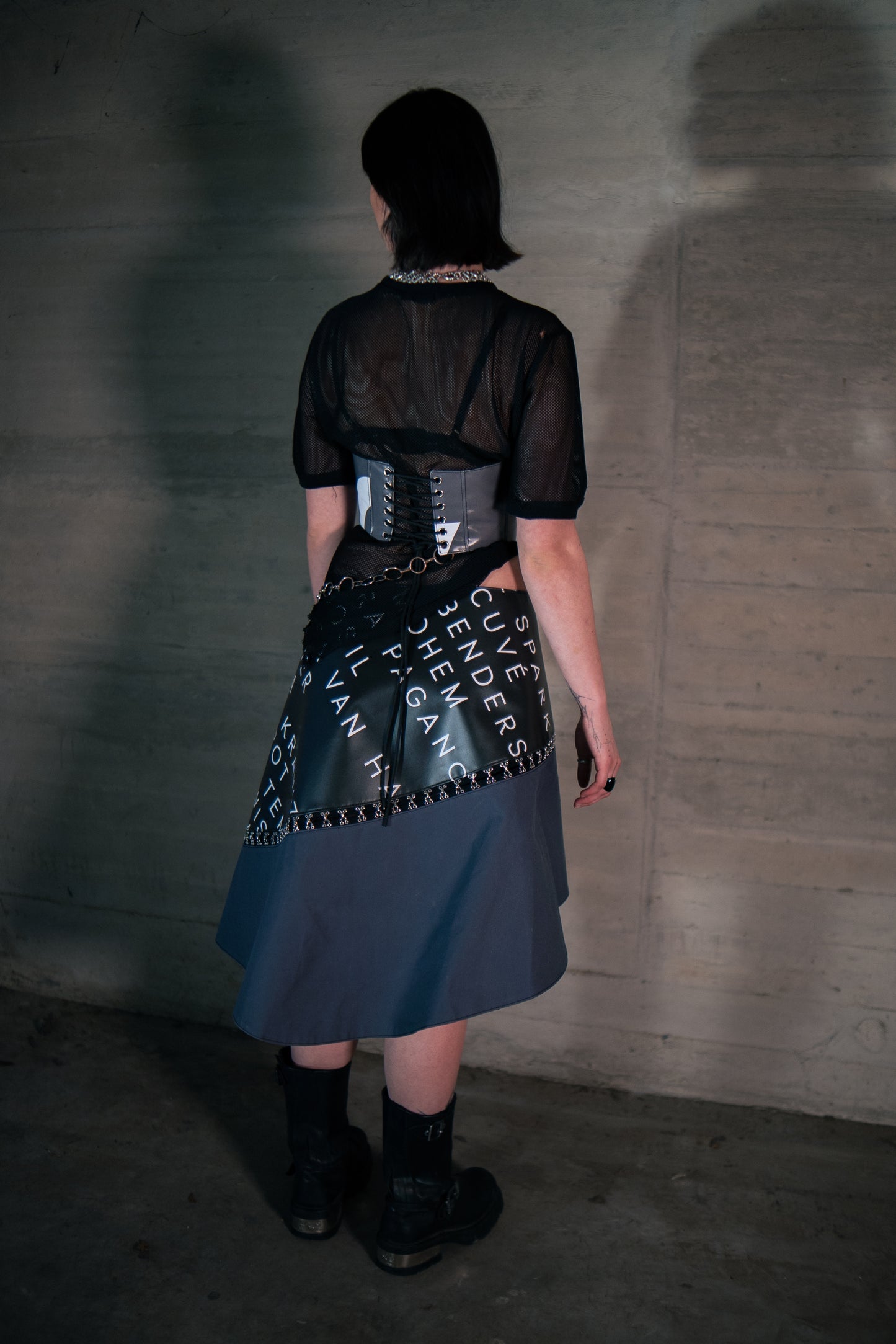 Long overlap skirt