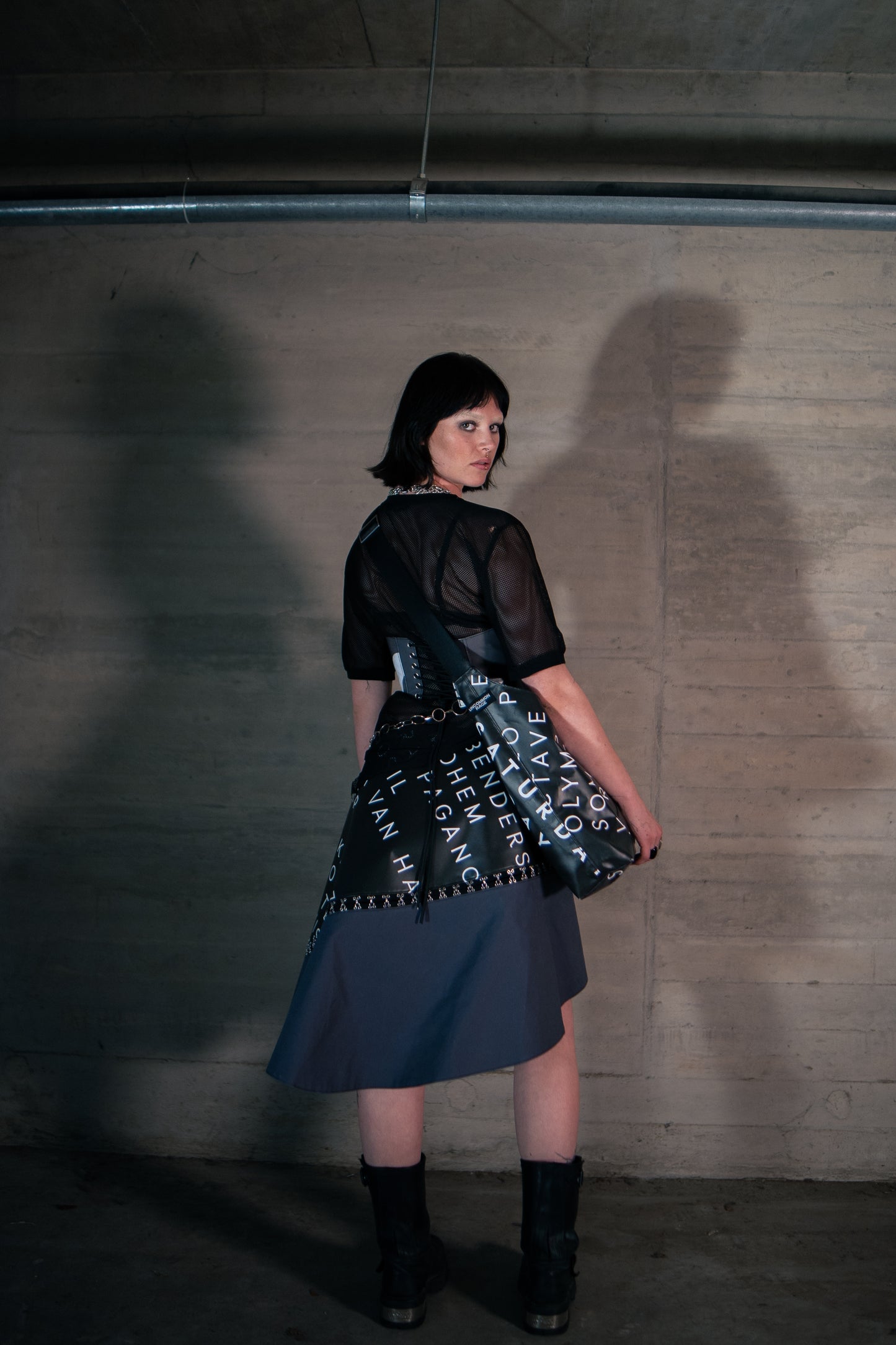 Long overlap skirt