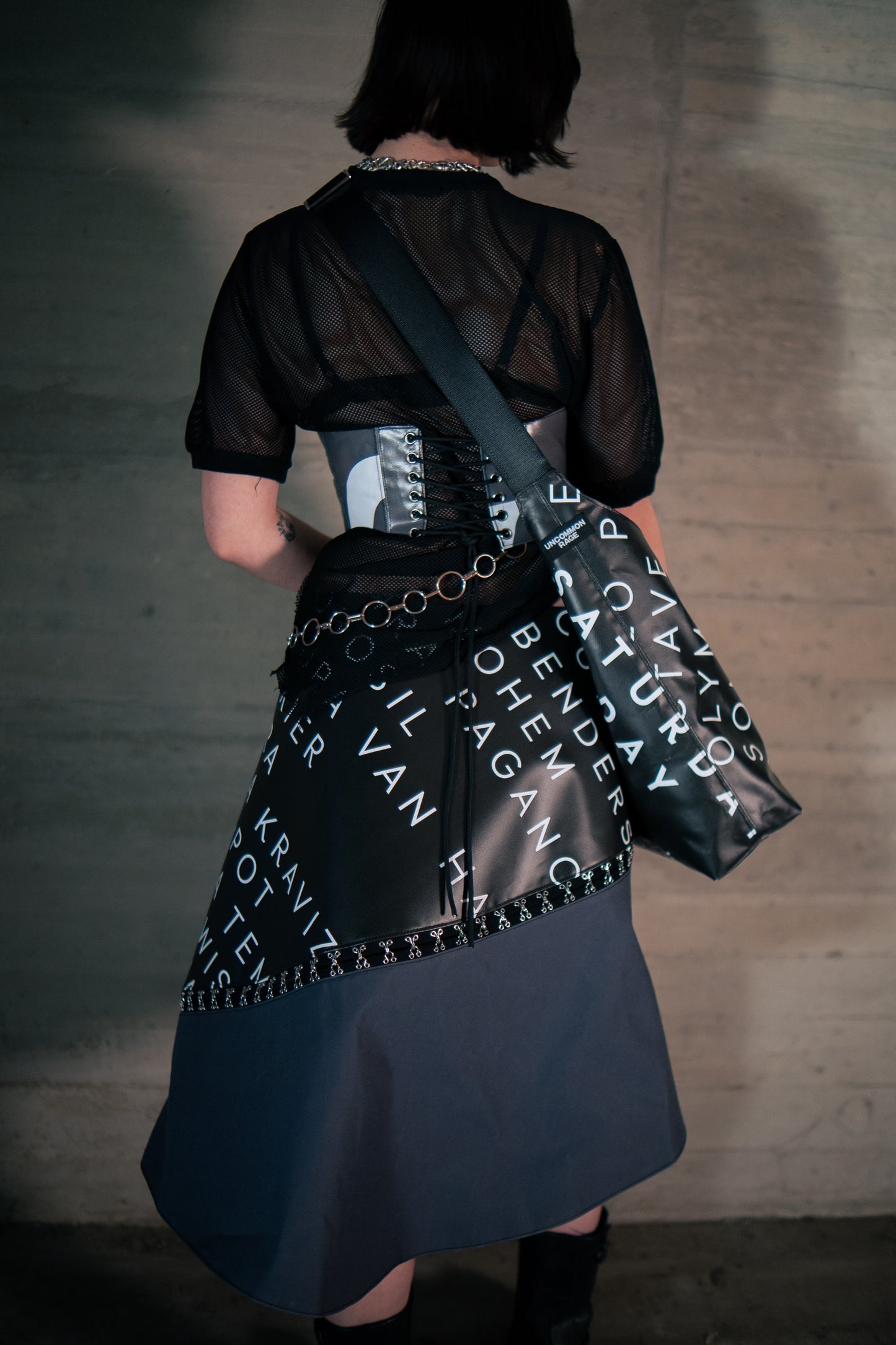 Long overlap skirt