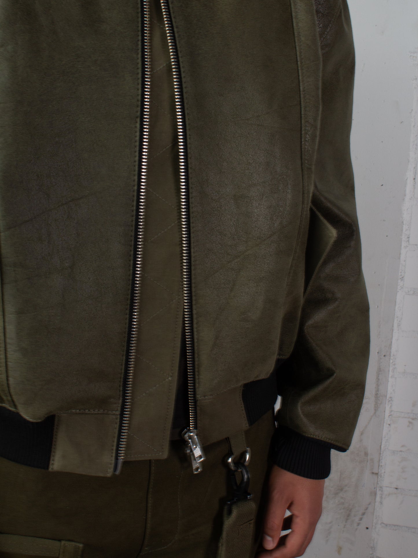 Leather Bomber Jacket