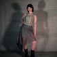 Double layer draped skirt