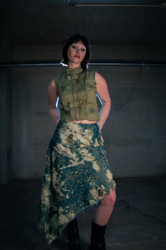 Draped skirt