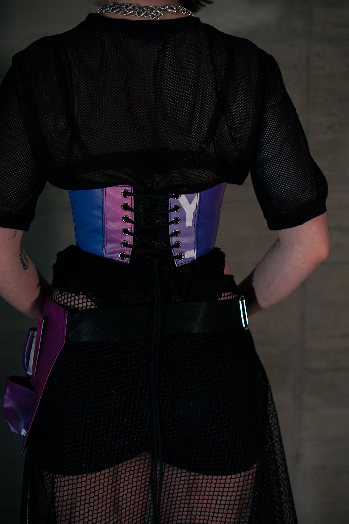 Zip-up corset