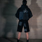 Denim Patchwork Hooded Jacket