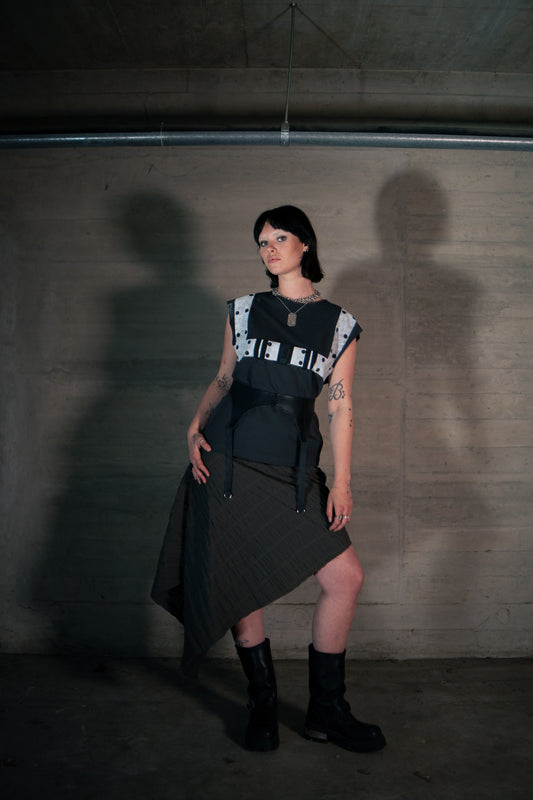 Draped skirt