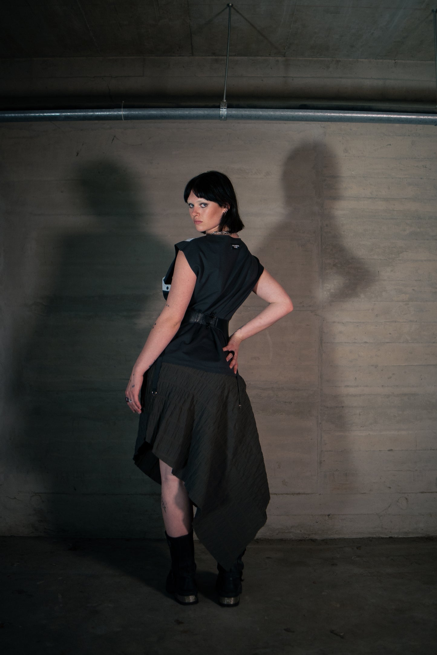 Draped skirt