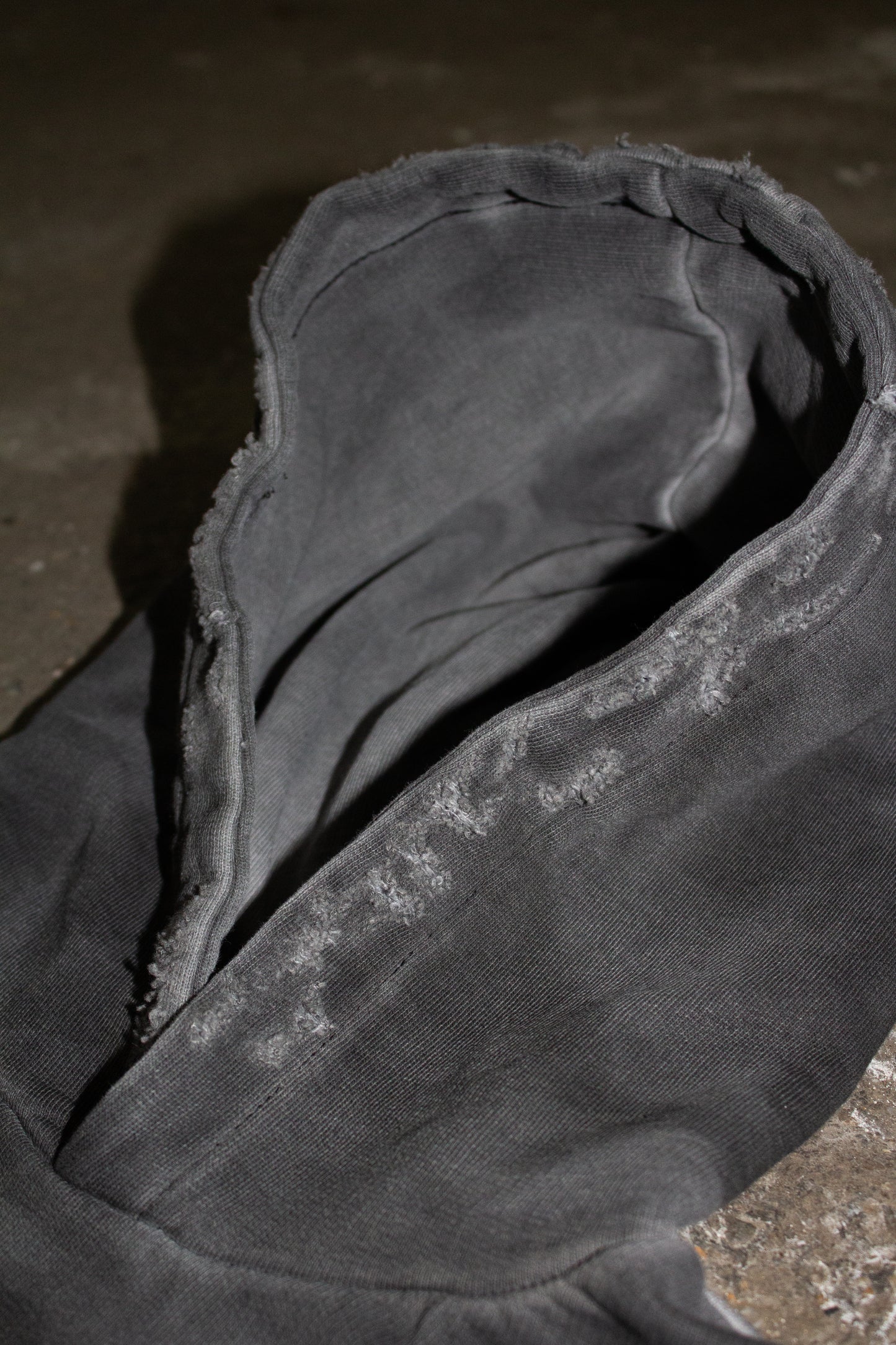 Destroyed cut-out hoodie