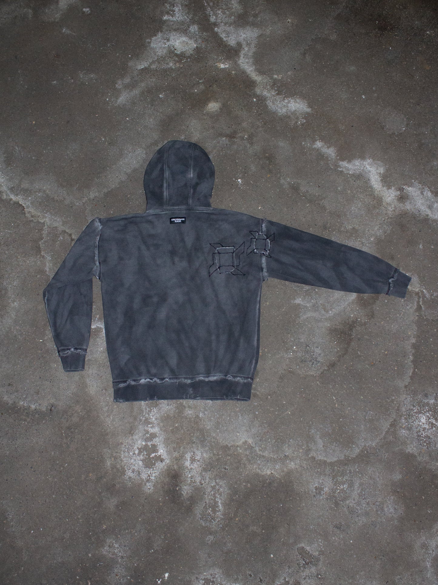 Destroyed cut-out hoodie
