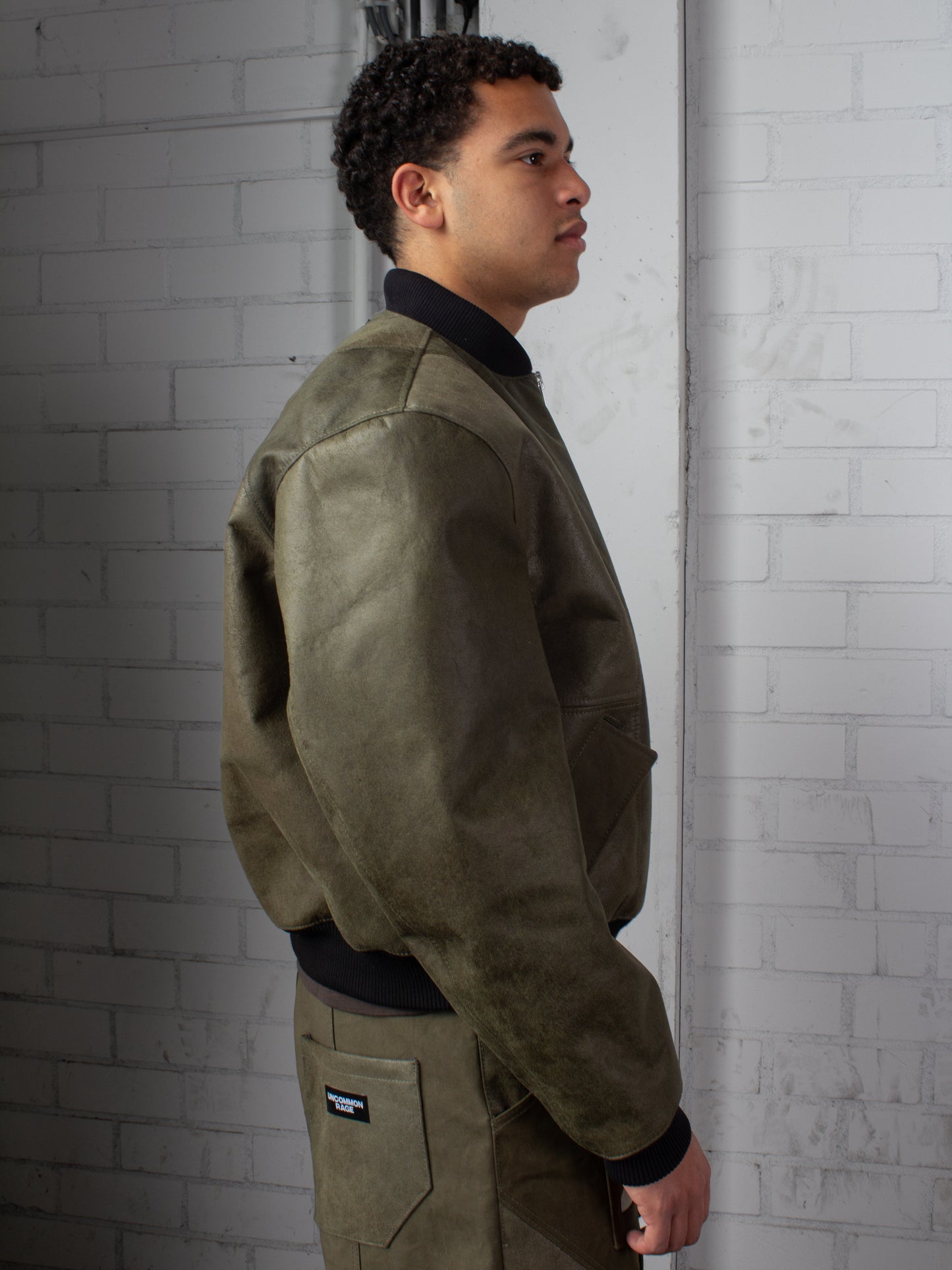 Leather Bomber Jacket