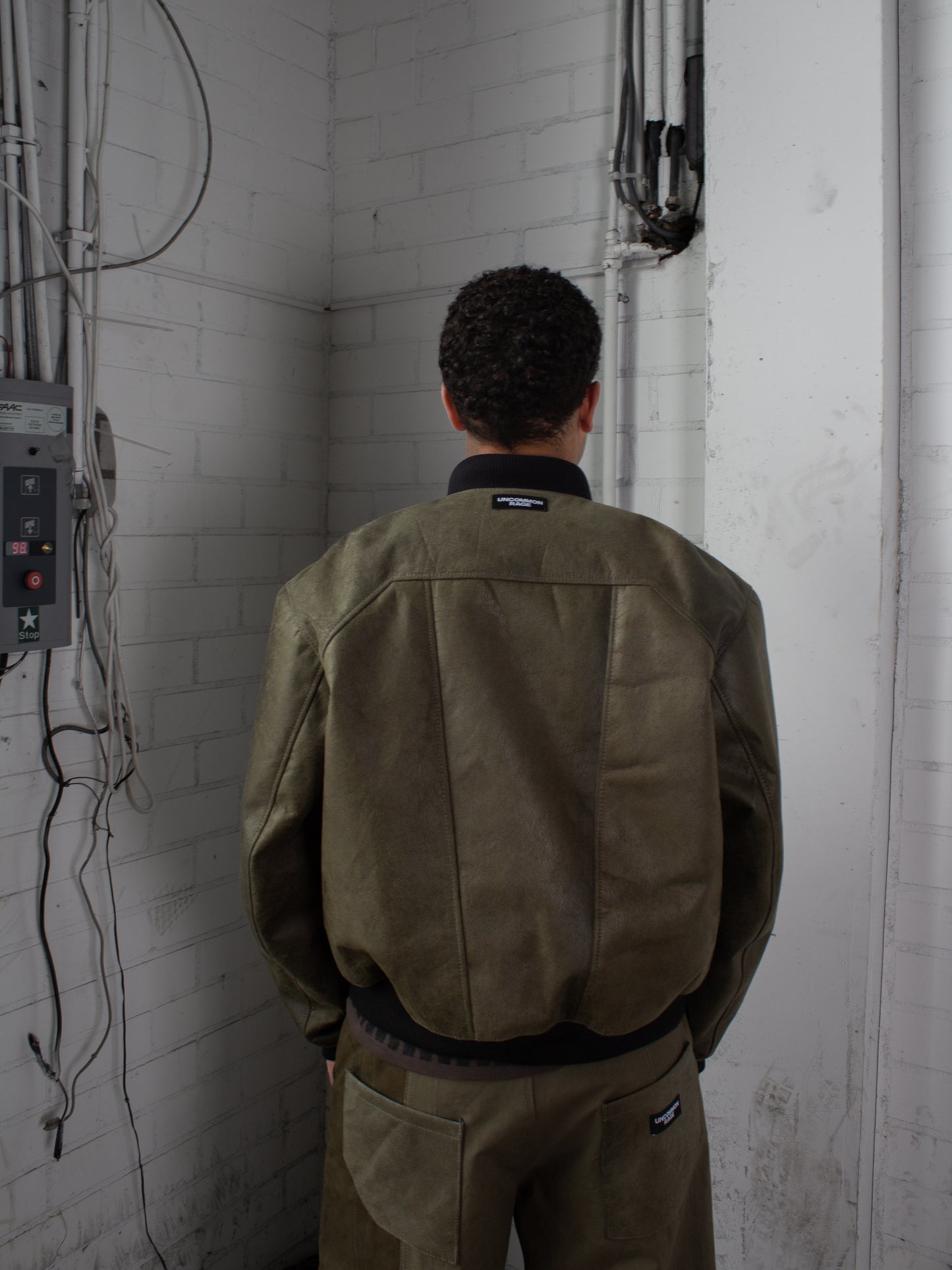 Leather Bomber Jacket