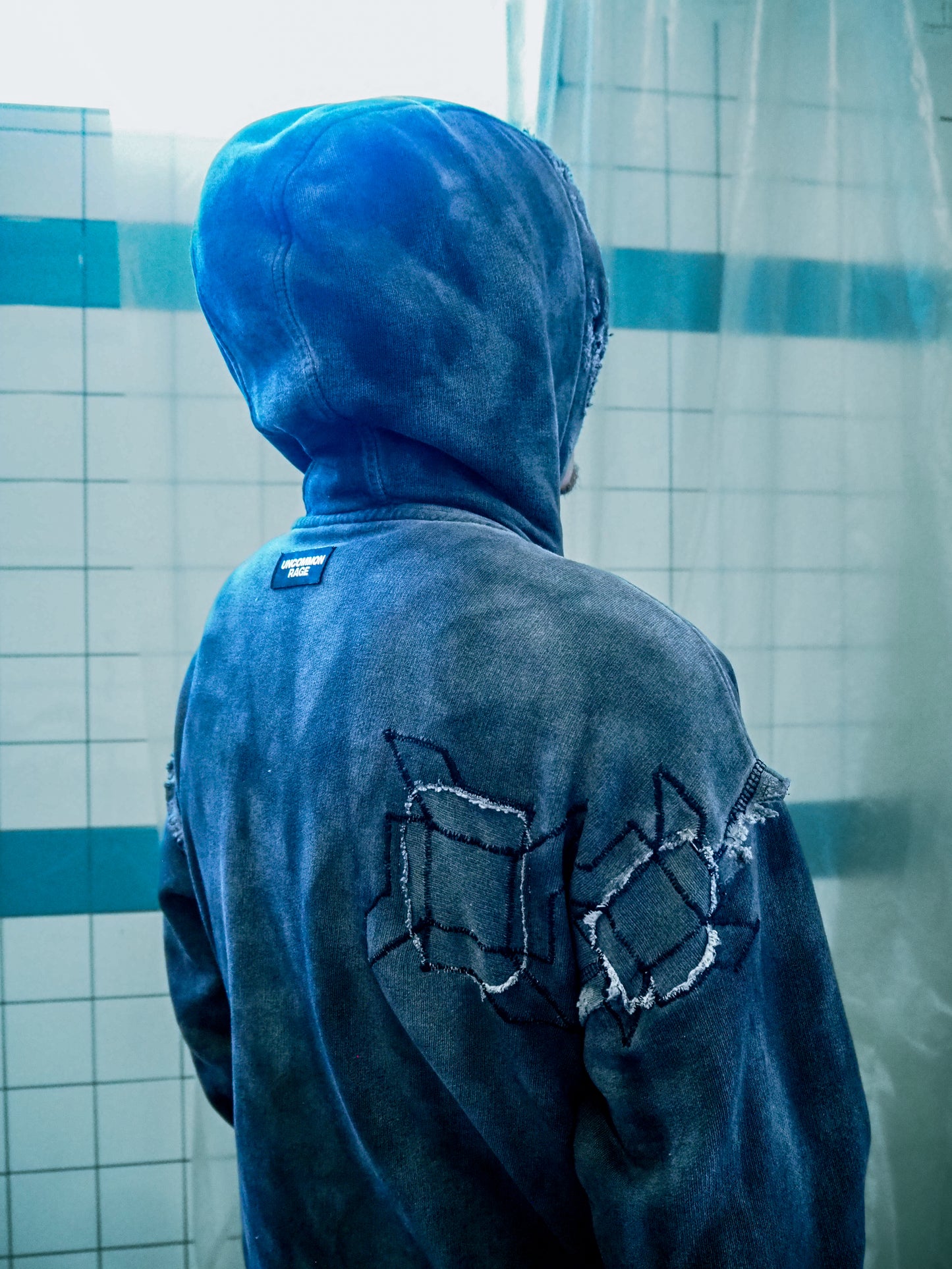 Destroyed cut-out hoodie